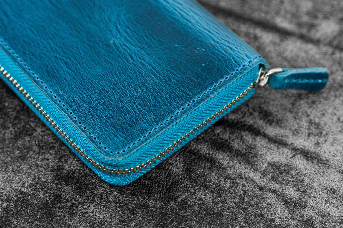 Galen Leather - Leather Zippered 3 Slots Pen Case