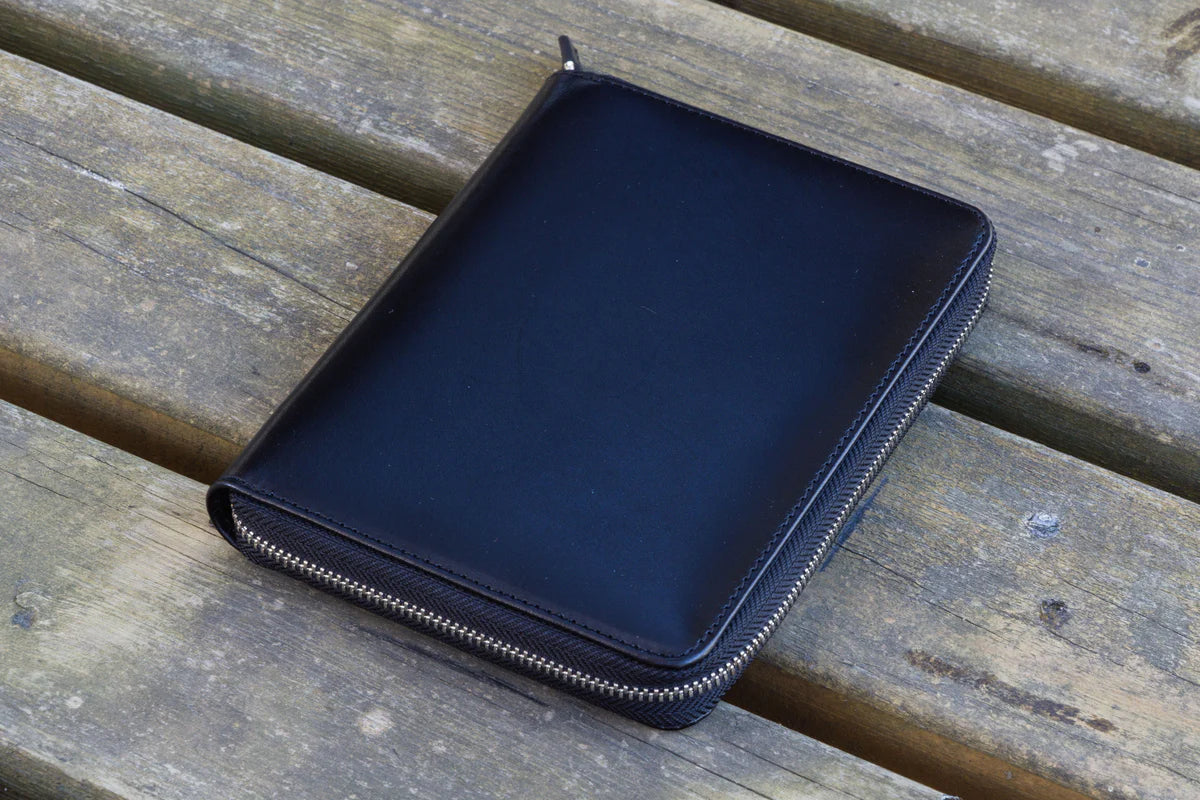 Galen Leather - Leather Zippered 5 Slots Pen Case