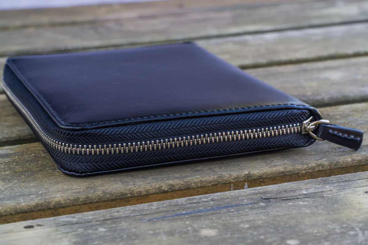 Galen Leather - Leather Zippered 5 Slots Pen Case