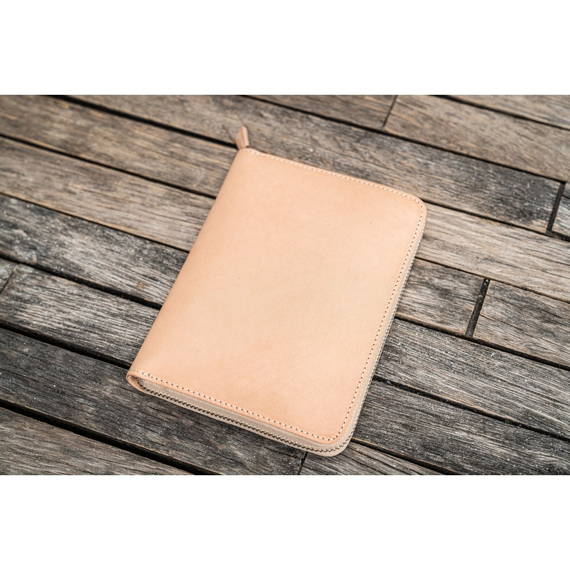 Galen Leather - Leather Zippered 5 Slots Pen Case