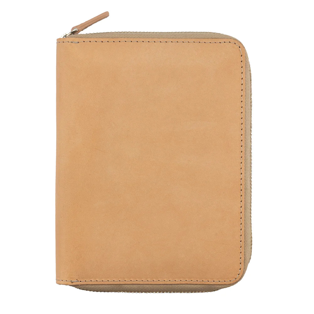 Galen Leather - Leather Zippered 5 Slots Pen Case