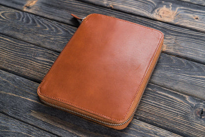 Galen Leather - Leather Zippered A5 Leuchtturm 1917 Notebook Folio