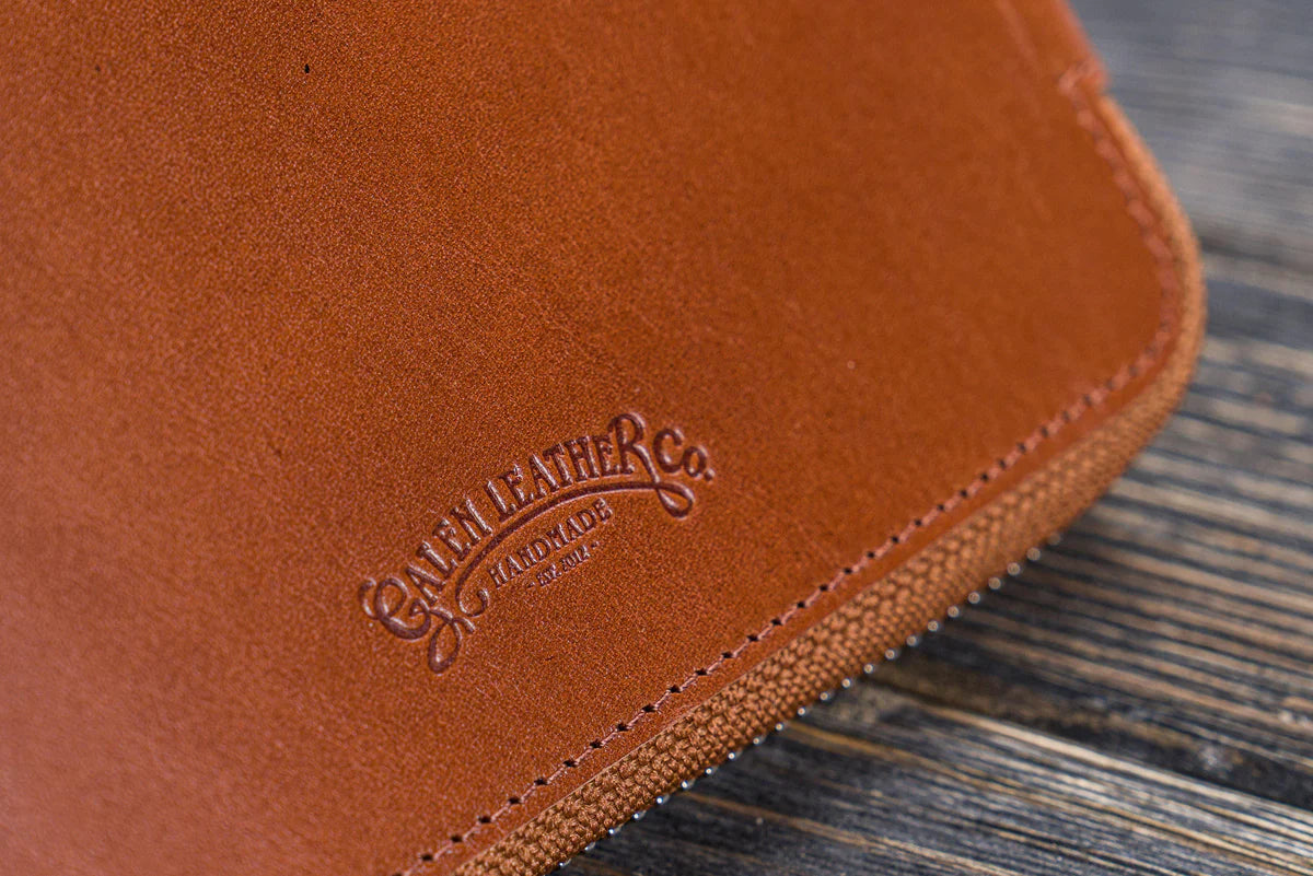 Galen Leather - Leather Zippered A5 Leuchtturm 1917 Notebook Folio