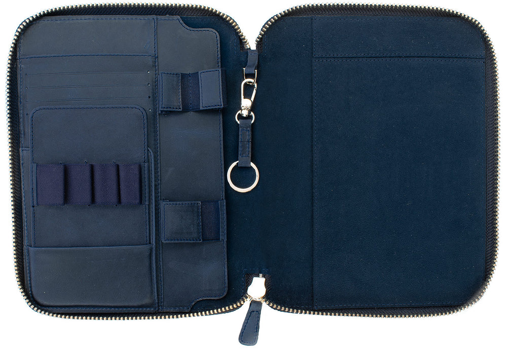 Galen Leather - Leather Zippered A5 Leuchtturm 1917 Notebook Folio