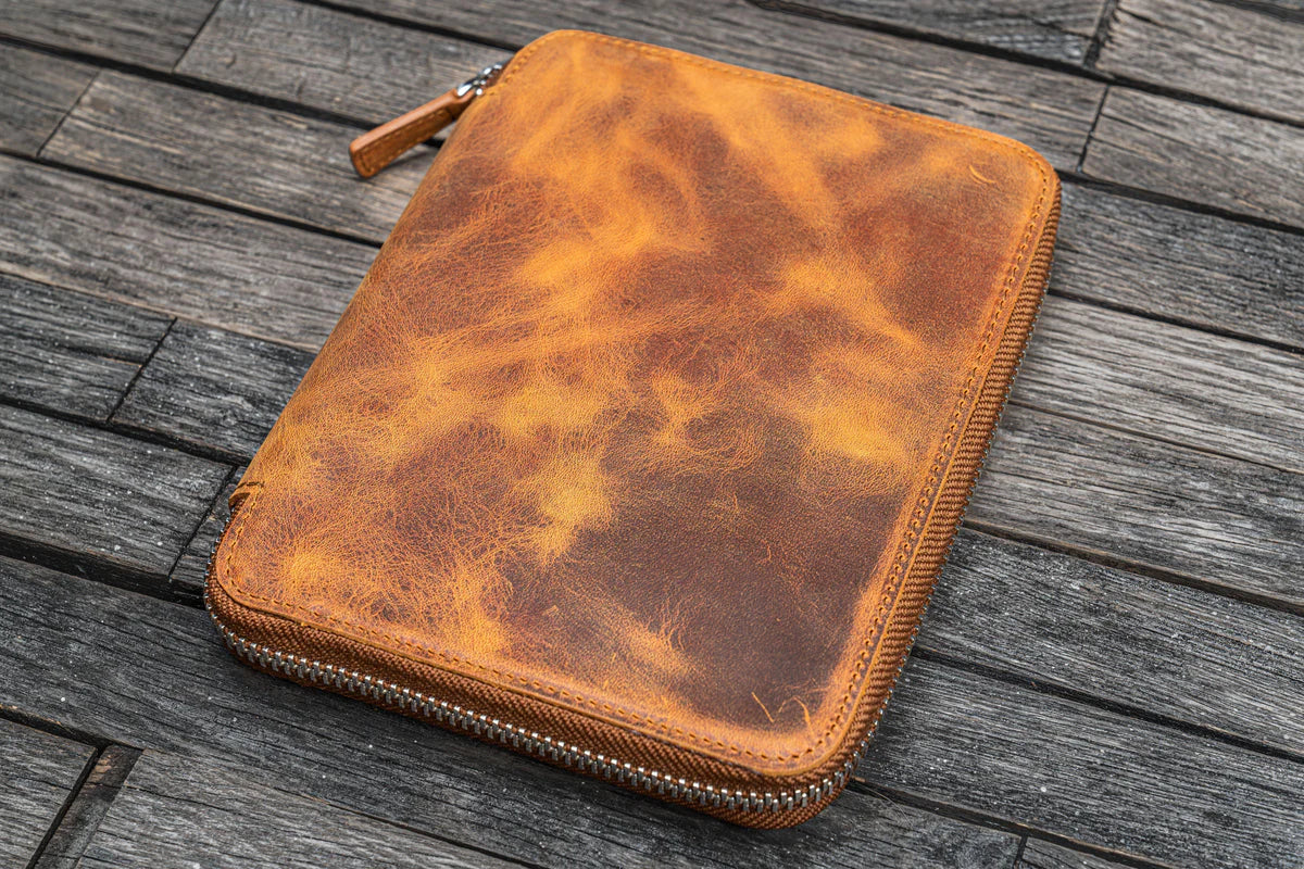 Galen Leather - Leather Zippered B6 / B6 Slim Planner Folio