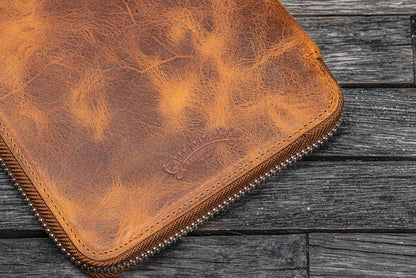 Galen Leather - Leather Zippered B6 / B6 Slim Planner Folio