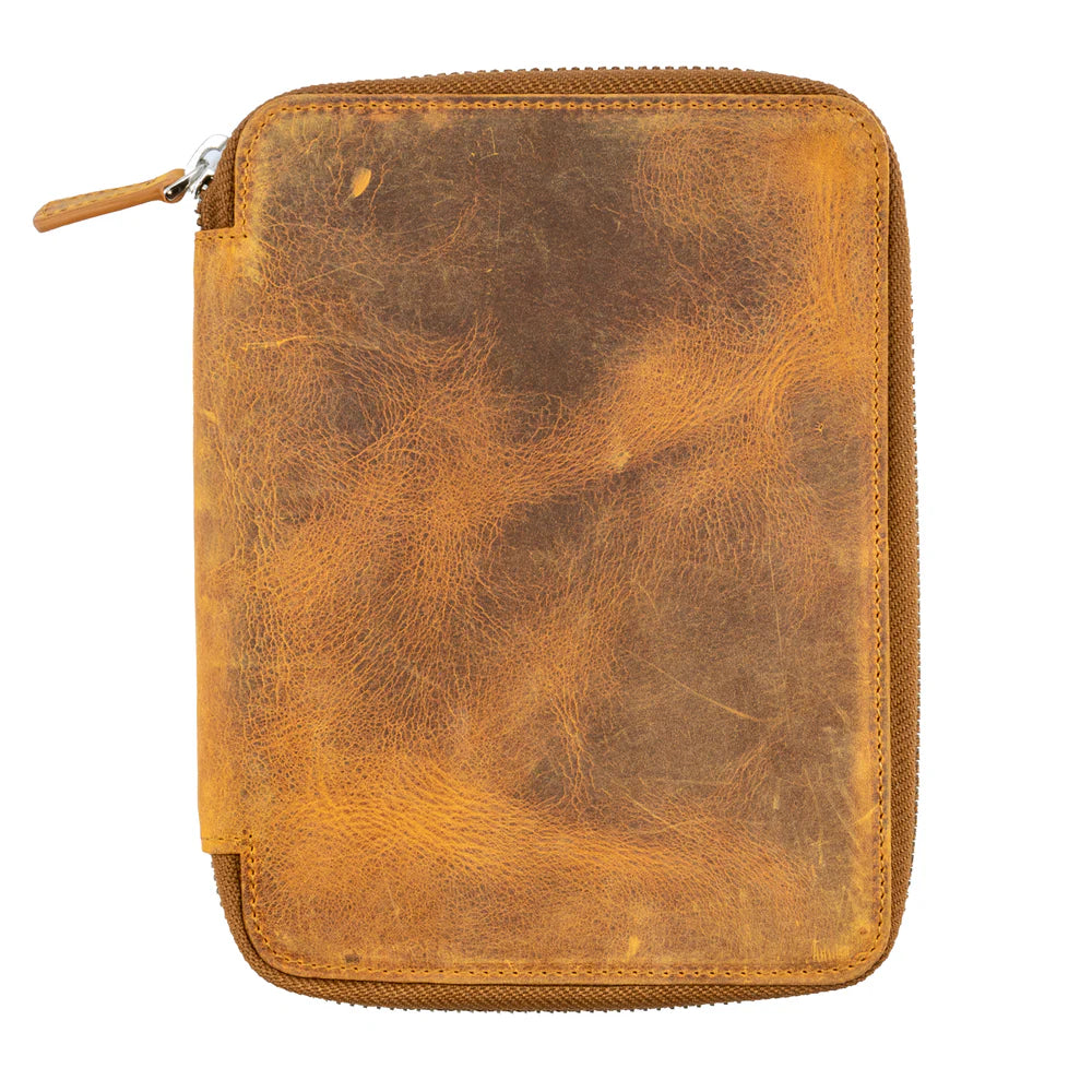 Galen Leather - Leather Zippered B6 / B6 Slim Planner Folio