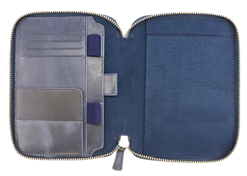 Galen Leather - Leather Zippered B6 / B6 Slim Planner Folio
