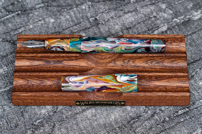 Galen Leather - The Pen Bed Wooden Fountain Pen Stand