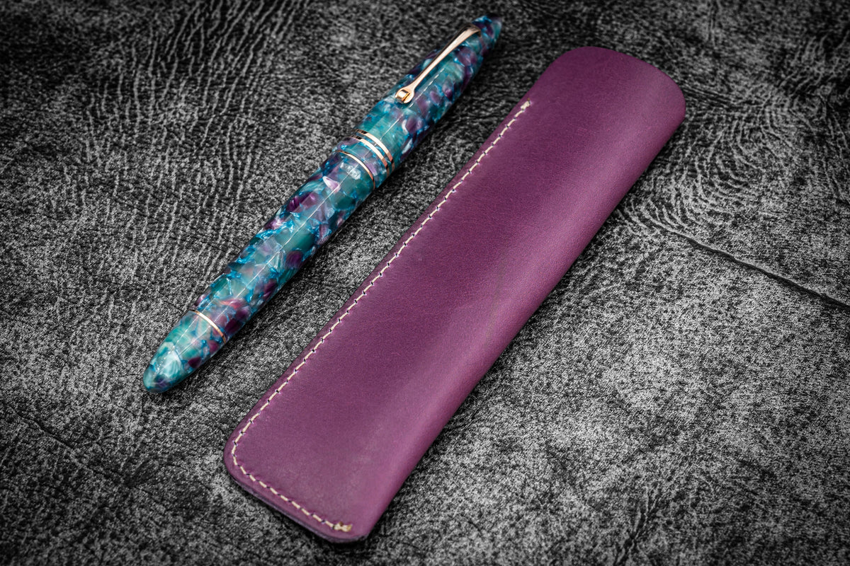 Galen Leather - Leather Single Fountain Pen Sleeve