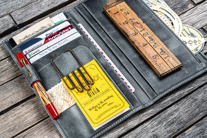 Galen Leather - Leather Wallet Insert for Traveler's Notebook - Regular Size