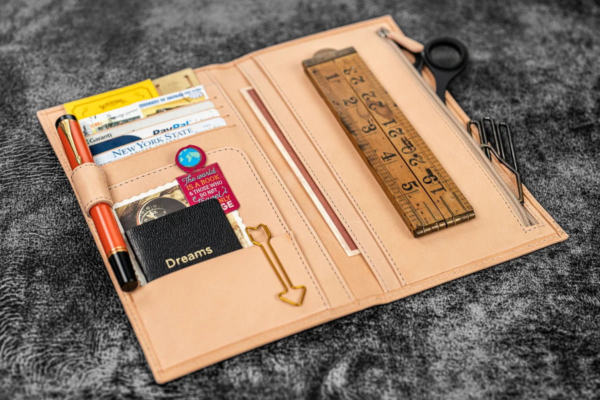 Galen Leather - Leather Wallet Insert for Traveler's Notebook - Regular Size