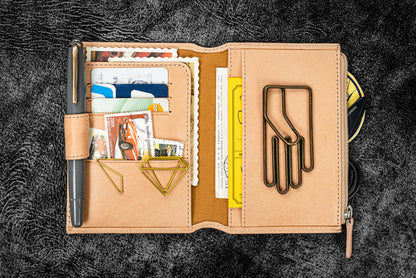 Galen Leather - Leather Wallet Insert for Traveler's Notebook - Passport Size