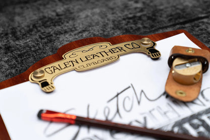 Galen Leather - Wooden A4 Clipboard