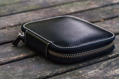 Galen Leather - Leather Zippered 10 Slots Pen Case