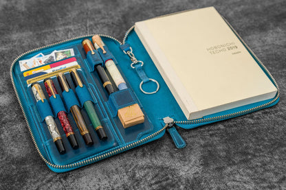 Galen Leather - Leather Zippered A5 Leuchtturm 1917 Notebook Folio