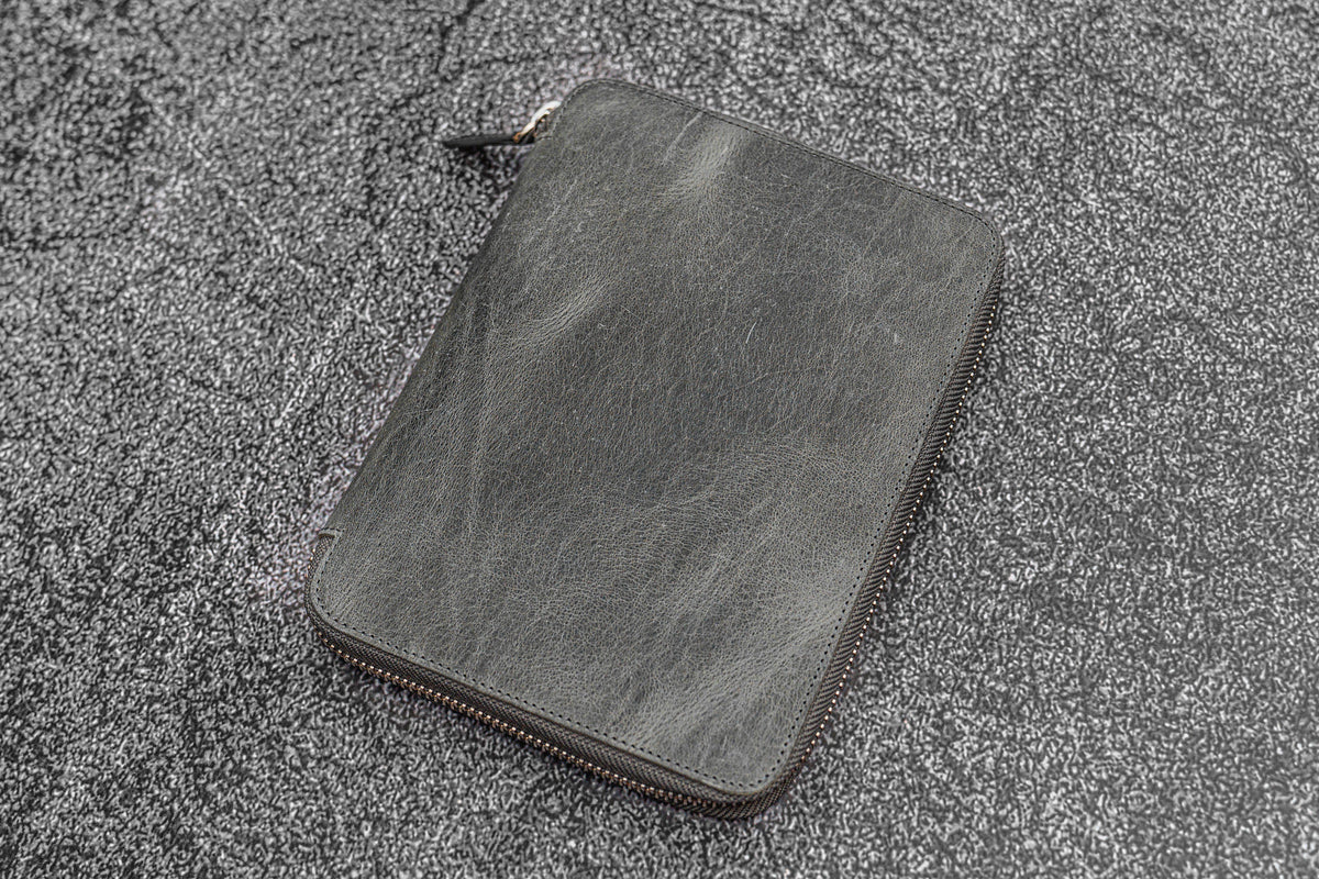 Galen Leather - Leather Zippered A5 Leuchtturm 1917 Notebook Folio