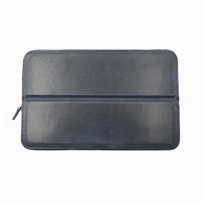 Galen Leather - Leather Zippered Magnum Opus 12 Slots Hard Pen Case with Removable Pen Tray