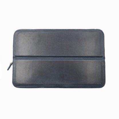 Galen Leather - Leather Zippered Magnum Opus 12 Slots Hard Pen Case with Removable Pen Tray