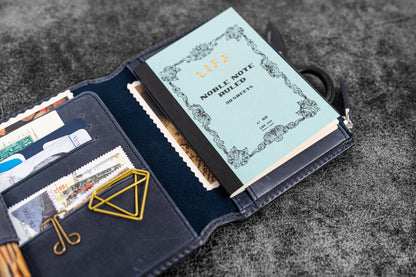 Galen Leather - Leather Wallet Insert for Traveler's Notebook - Passport Size