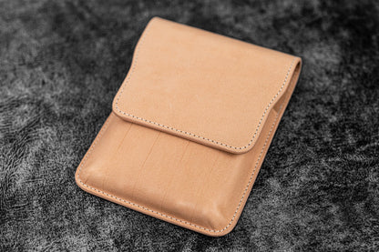 Galen Leather - Leather Flap Pen Case for Five Pens