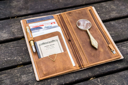 Galen Leather - Leather Wallet Insert for Traveler's Notebook - Regular Size