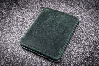 Galen Leather - Leather Zippered 20 Slots Pen Case