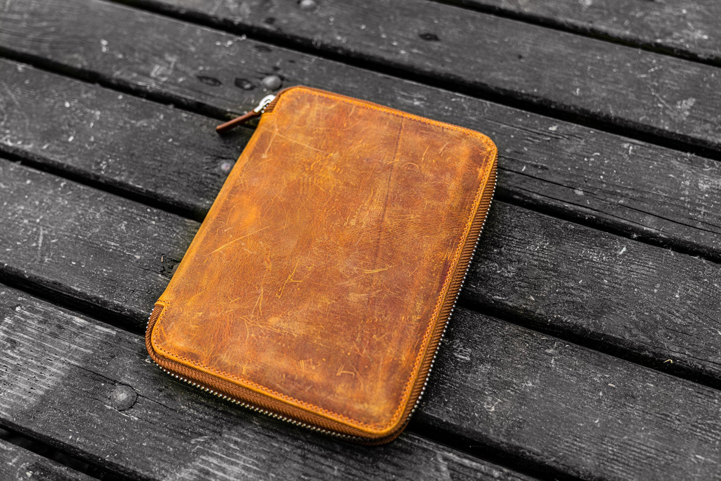 Galen Leather - Leather Zippered A5 Leuchtturm 1917 Notebook Folio