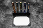 Galen Leather - The Writer's Pen Dock - 5 Slots Pen Stand with Notepad Holder