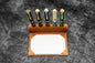 Galen Leather - The Writer's Pen Dock - 5 Slots Pen Stand with Notepad Holder