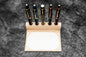 Galen Leather - The Writer's Pen Dock - 5 Slots Pen Stand with Notepad Holder