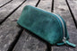Galen Leather - XLarge Zipper Leather Pencil Case
