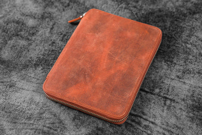 Galen Leather - Leather Zippered A5 Leuchtturm 1917 Notebook Folio