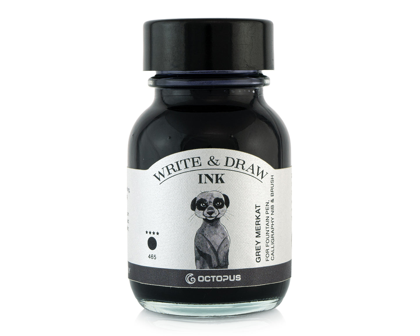 Octopus Fluids Pigmented Waterproof Document Proof Write and Draw Ink [50ml]