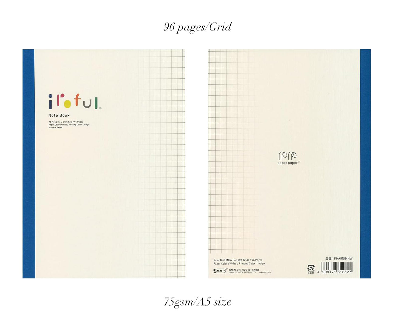 Sakae TP - Iroful (A5) Indigo Notebook
