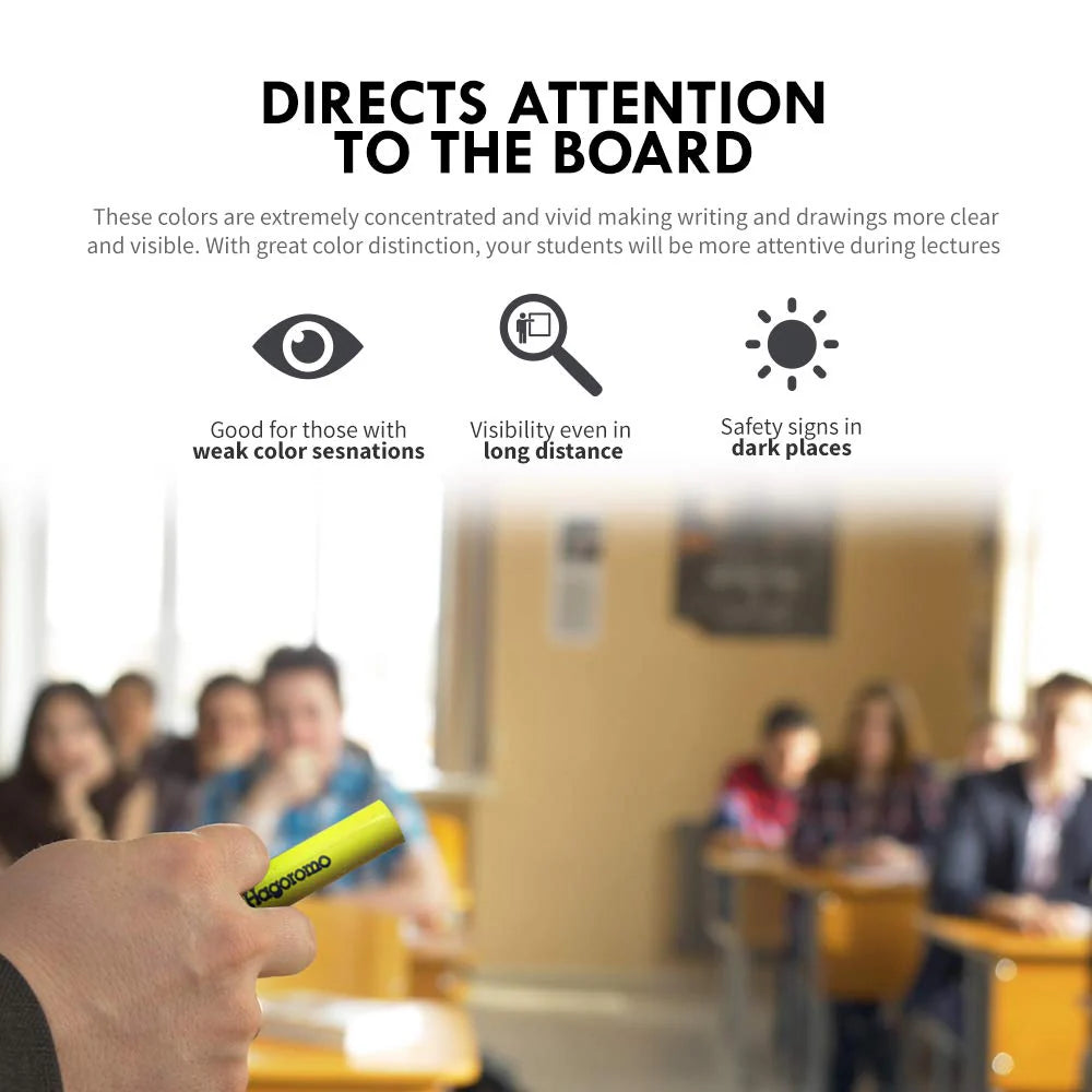 Hagoromo Chalk Fulltouch Luminous 5 Colors 20 Pieces