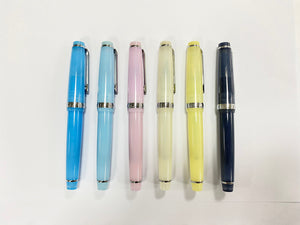 Jinhao 82 Translucent Colors w/ Silver Trim Fountain Pen