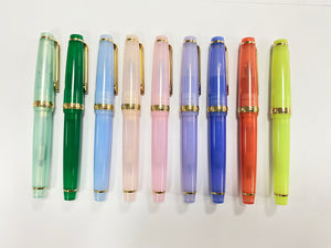 Jinhao 82 Translucent Colors w/ Gold Trim Fountain Pen