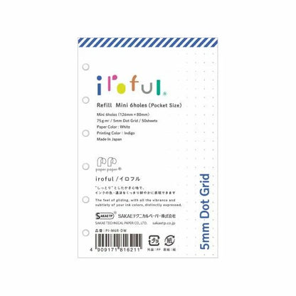 Iroful Loose Sheets for Binder Refill [6 Holes]