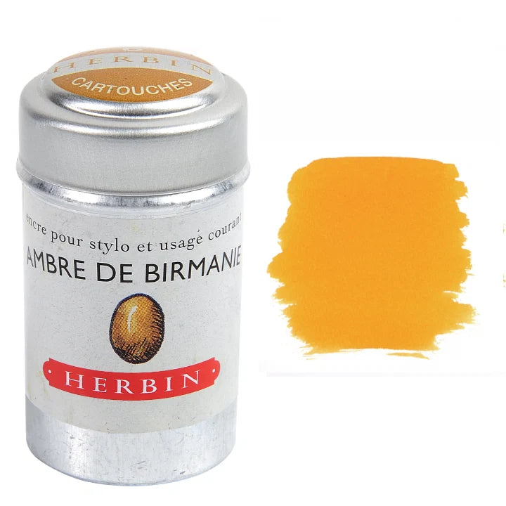 J. Herbin Fountain Pen Ink Cartridges [Tin of 6]