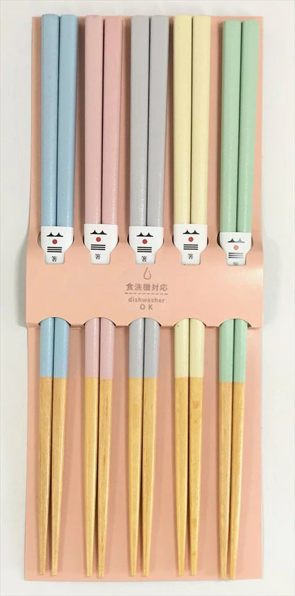 Chopstick 5 Color Set - Made in Japan