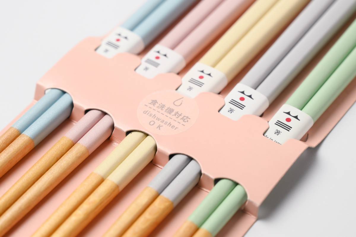 Chopstick 5 Color Set - Made in Japan
