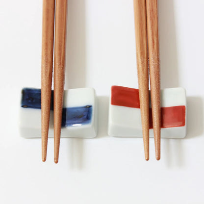 Ichimatsu Bikoto Chopstick Set with Rest - Made in Japan
