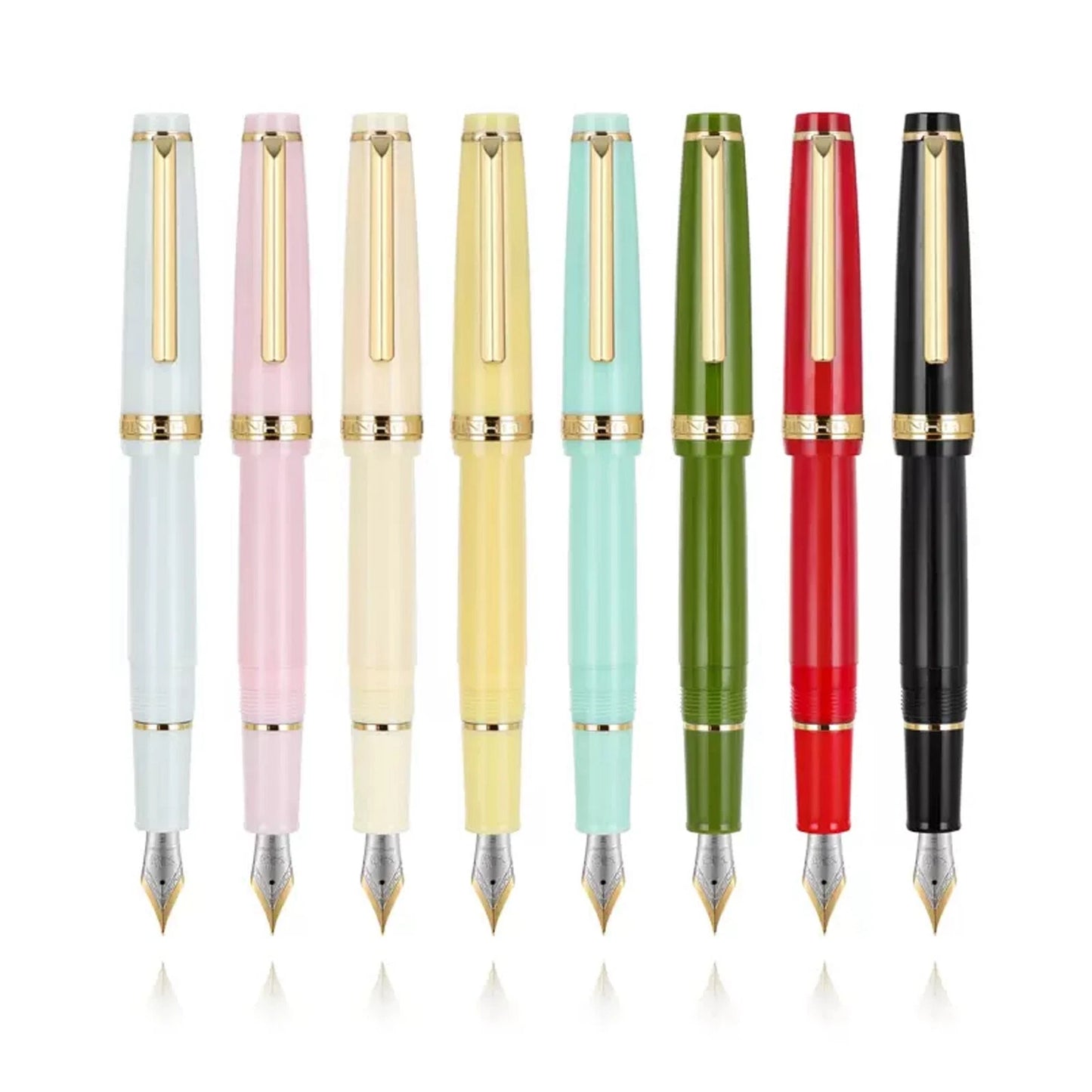 JinHao 82 Solid Colors with Gold Trim Fountain Pen