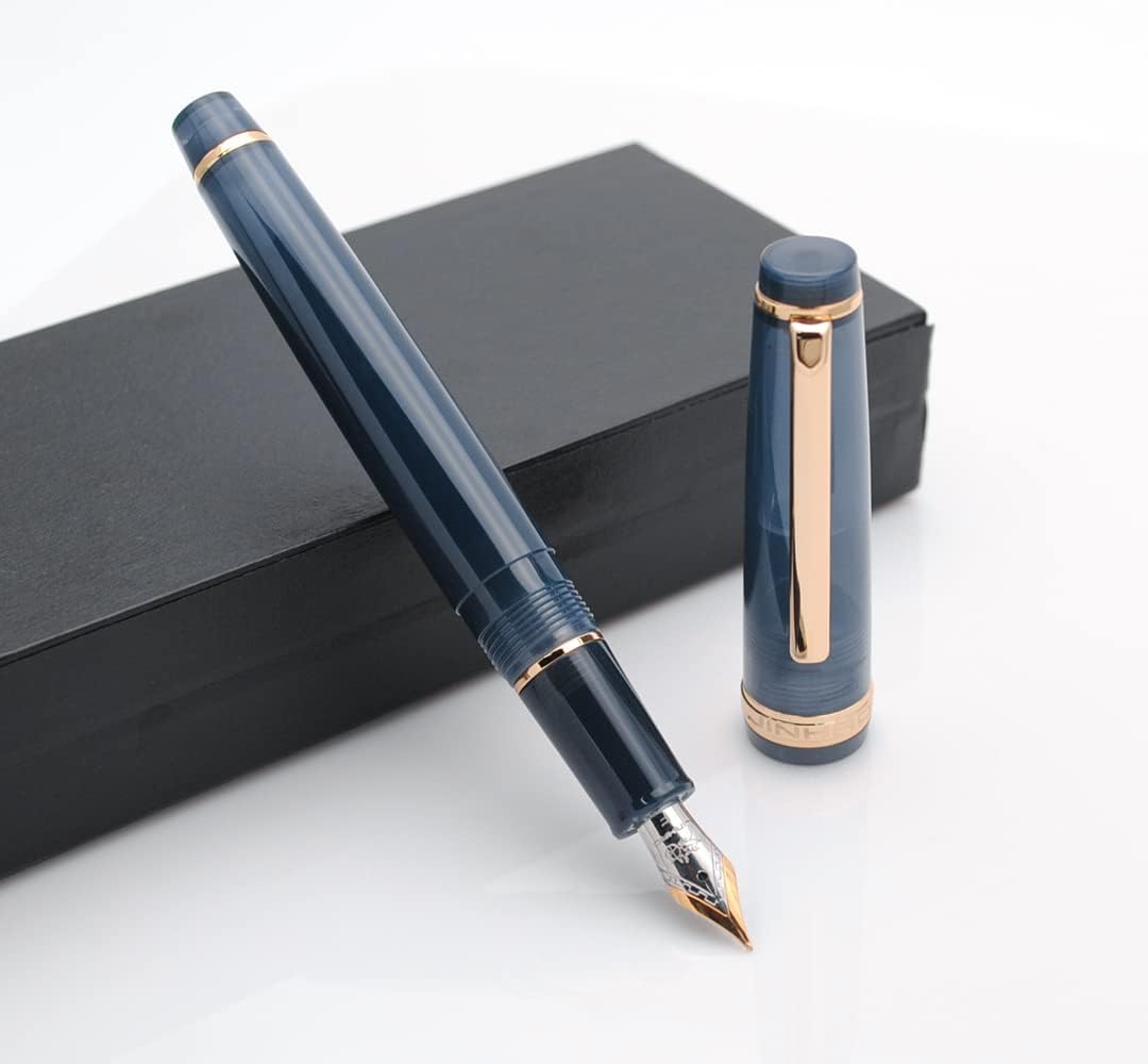 Jinhao 82 Translucent Colors w/ Gold Trim Fountain Pen