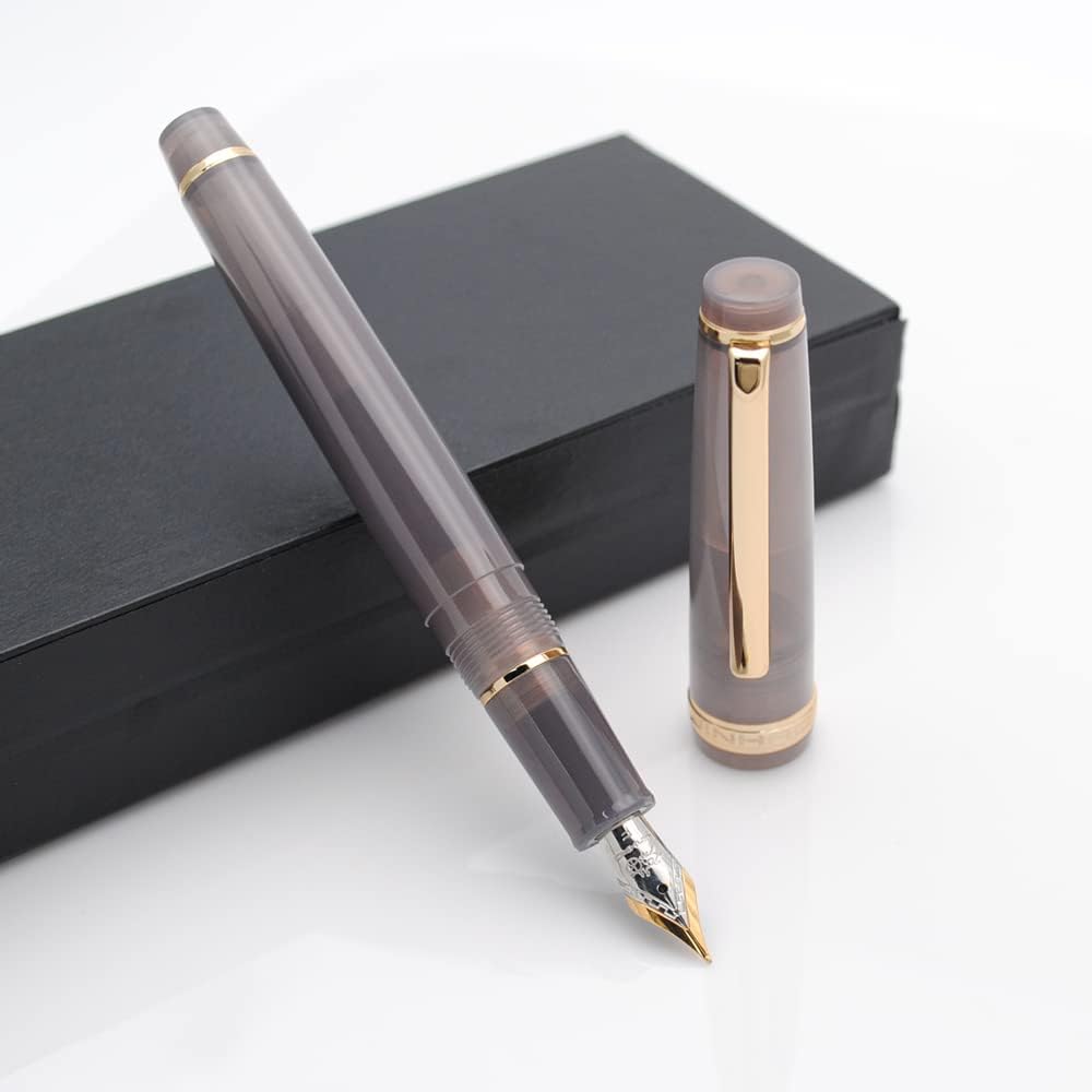 Jinhao 82 Translucent Colors w/ Gold Trim Fountain Pen