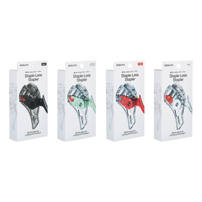 Kokuyo Transparent Mechanism Stapleless Stapler Harinacs Compact Alpha