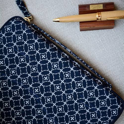 Kyoku Haku Siraya Memories Zippered Pen Case Rippling Waters [3 Slots / 10 Slots]