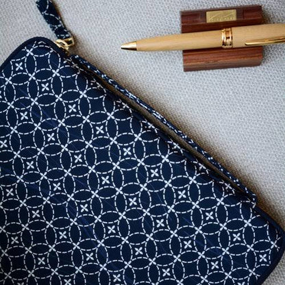 Kyoku Haku Siraya Memories Zippered Pen Case Rippling Waters [3 Slots / 10 Slots]