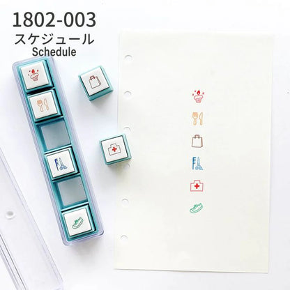 6 Push Button Stamp [1802-003 to 1802-010]